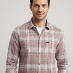 logoff cotton oxford checks shirt