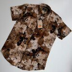 wood machine rayon fabric shirt