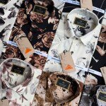 wood machine rayon fabric shirt