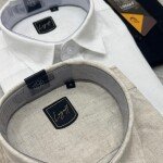 logoff premium linen shirt