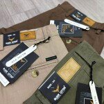black letter cotton linen pant