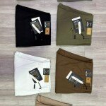 black letter cotton linen pant