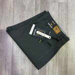 black letter cotton linen pant