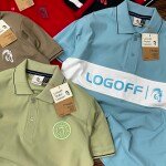 logoff polo neck t shirt