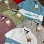 logoff polo neck t shirt