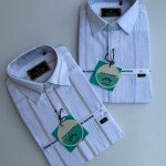 wood machine cotton linen shirt
