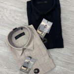 logoff imported self stripes shirt