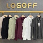 logoff imported self stripes shirt
