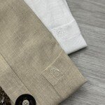 logoff linen plain shirt