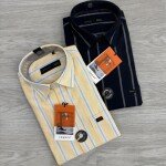 logoff cotton oxford stripes shirt