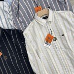 logoff cotton oxford stripes shirt