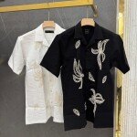 logoff imported embroidery shirt