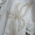 logoff imported embroidery shirt