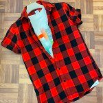 chain craft half sleeve brush checks shirt