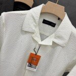 logoff imported popcorn fabric shirt