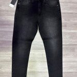 black letter ankle fit jeans pant
