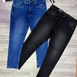 black letter ankle fit jeans pant