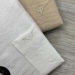 black letter imported linen lock shirt