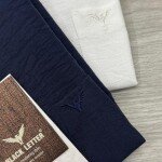 black letter imported linen lock shirt