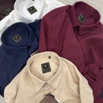 black letter imported linen lock shirt