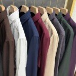 black letter imported linen lock shirt
