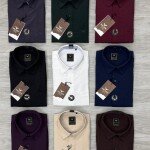 black letter imported linen lock shirt