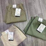 black letter cargo cotton pant
