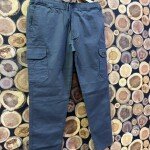 black letter cargo cotton pant