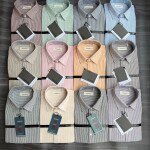 word wale imported linen small stripes shirt