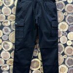wood machine cargo cotton pant