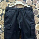 wood machine cargo cotton pant