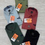 logoff cotton twill double pocket shirt