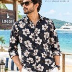 logoff digital printed shirt