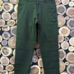 wood machine linen stripes trouser