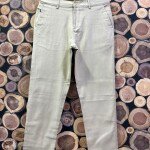 wood machine linen stripes trouser
