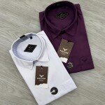 Black letter imported satin shirts