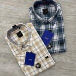logoff half sleeve cotton oxford checks shirt