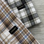 logoff half sleeve cotton oxford checks shirt