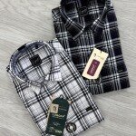 logoff premium linen checks shirt