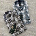 logoff premium linen checks shirt