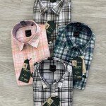 logoff premium linen checks shirt