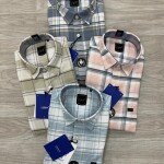 logoff cotton oxford checks shirt