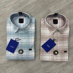 logoff cotton oxford checks shirt