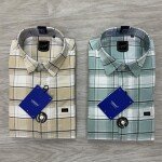 logoff cotton oxford checks shirt
