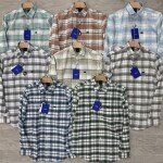 logoff cotton oxford checks shirt