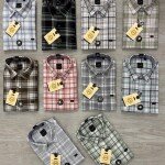 logoff cotton oxford checks shirt