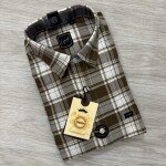 logoff cotton oxford checks shirt
