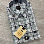 logoff cotton oxford checks shirt