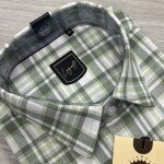 logoff cotton oxford checks shirt