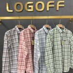 logoff cotton oxford checks shirt